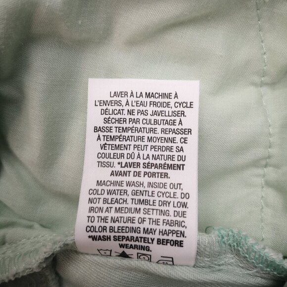 Reitmans Jeans Ladies Size 10 Petite Mint Green Pull On Style Capri Pants - Picture 6 of 11